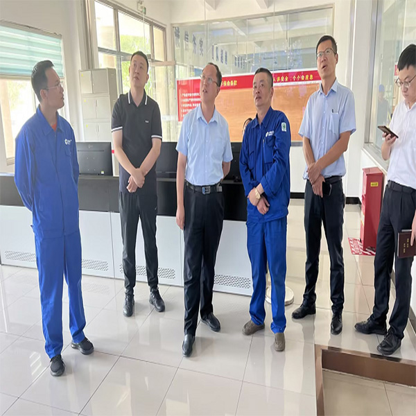 濱海區(qū)黨工委副書(shū)記張振城一行到山東海利爾調(diào)研指導(dǎo)
